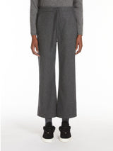 Flannel jogging trousers