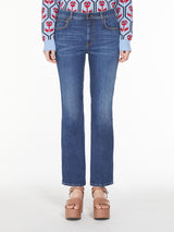 Comfortable denim cropped jeans