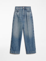 High-waisted cropped jeans