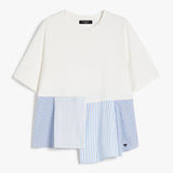 Flared cotton T-shirt