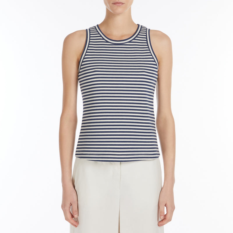 Regular-fit scuba jersey top