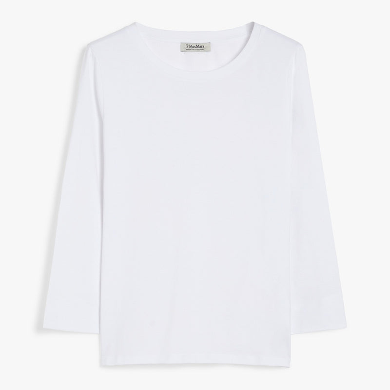 Jersey boat-neck T-shirt