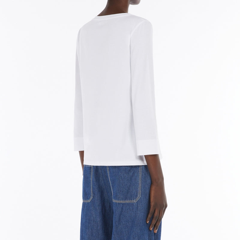 Jersey boat-neck T-shirt