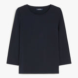 Jersey boat-neck T-shirt