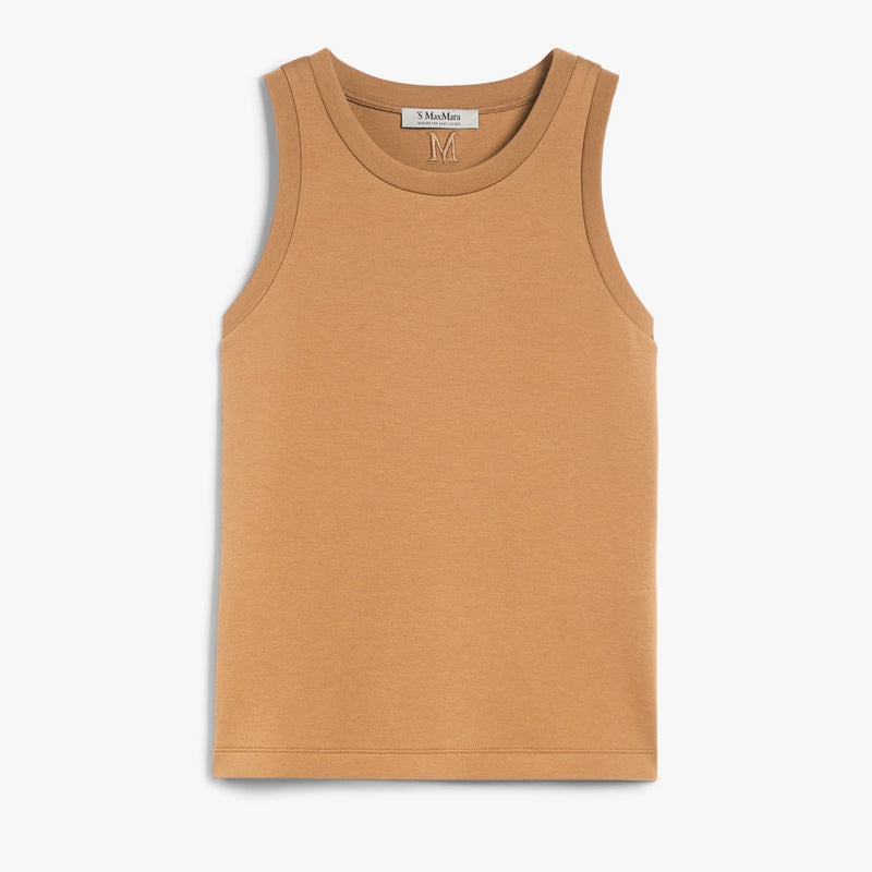 Regular-fit scuba jersey top