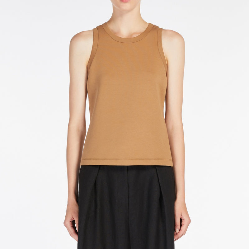 Regular-fit scuba jersey top