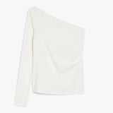 One-shoulder jersey top