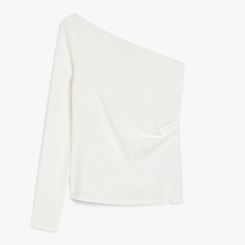 One-shoulder jersey top