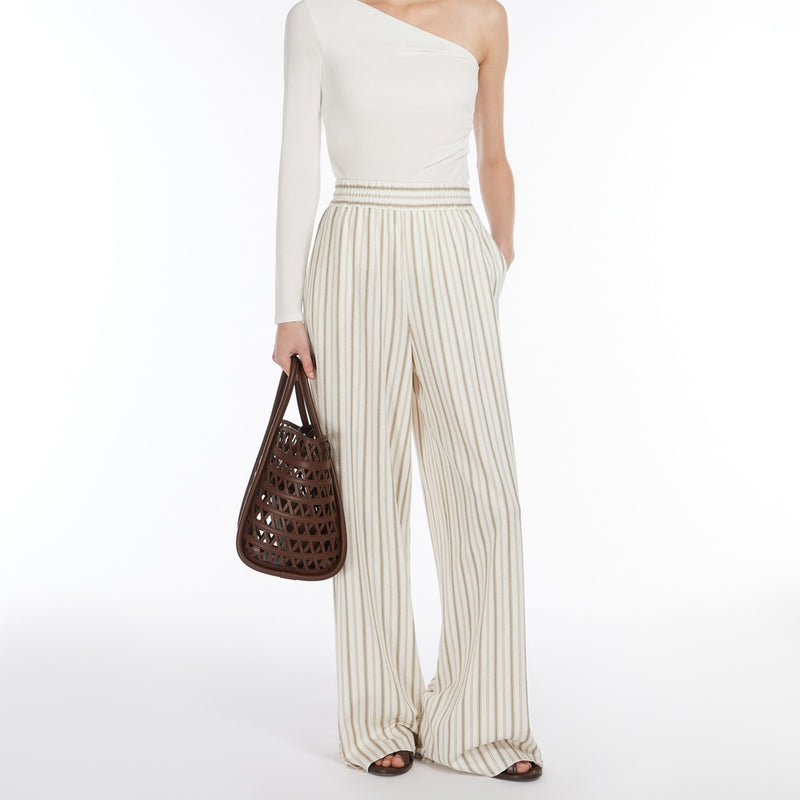 One-shoulder jersey top