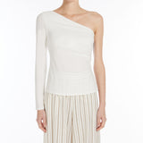 One-shoulder jersey top