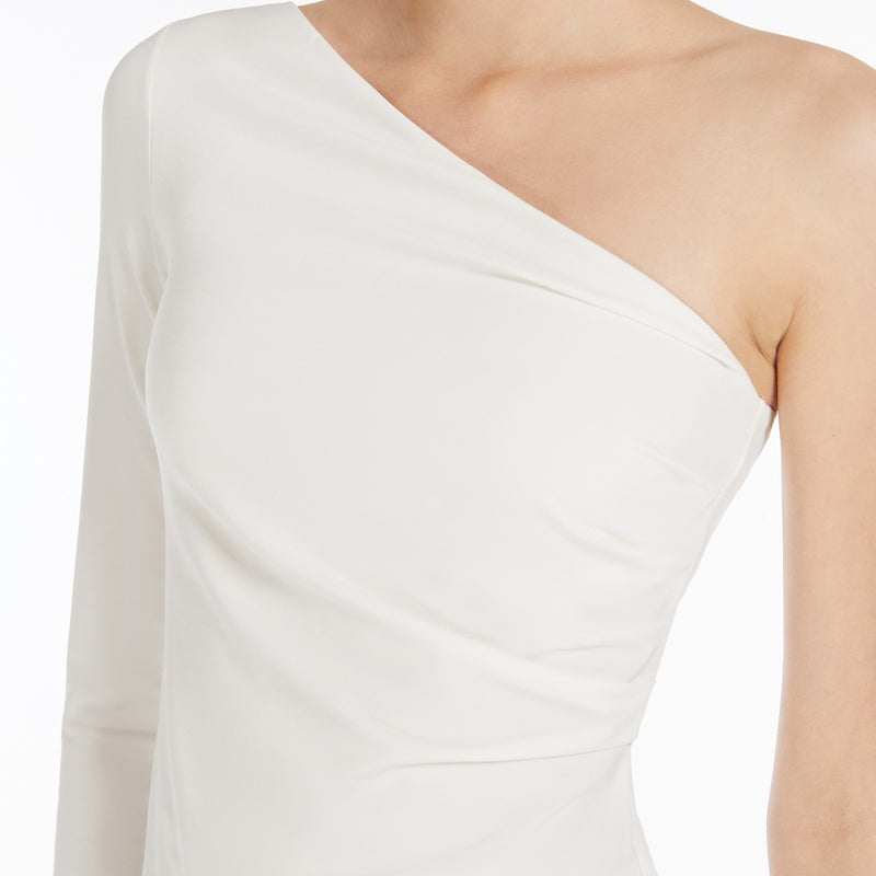 One-shoulder jersey top