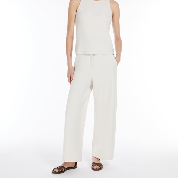 Regular-fit scuba jersey top