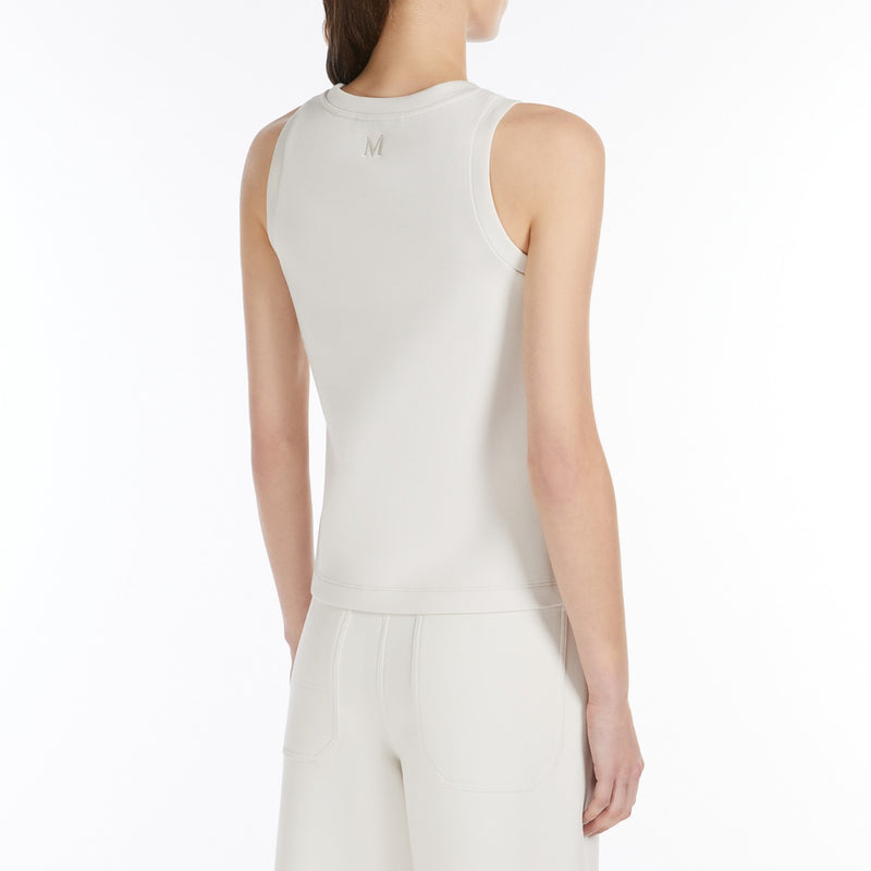 Regular-fit scuba jersey top