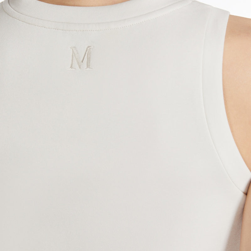 Regular-fit scuba jersey top
