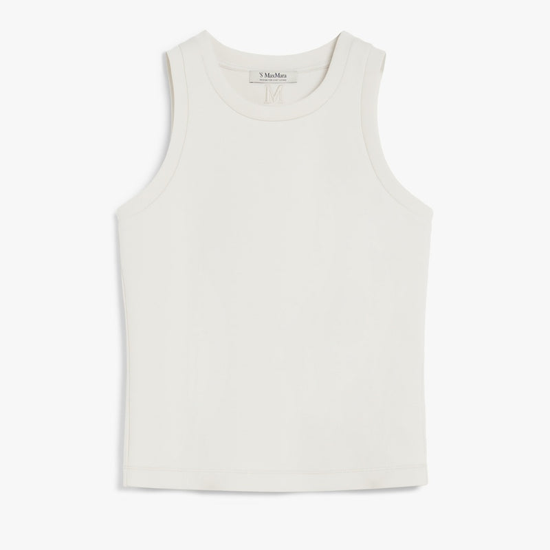 Regular-fit scuba jersey top