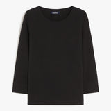 Jersey boat-neck T-shirt