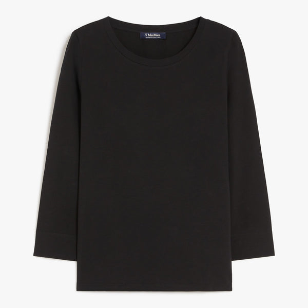 Jersey boat-neck T-shirt