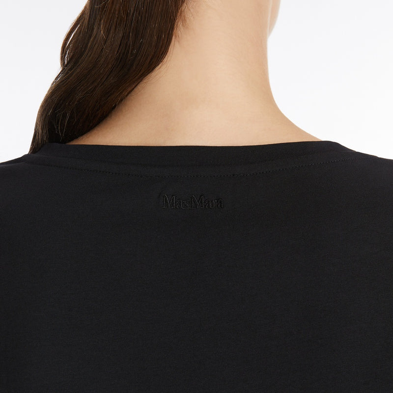Jersey boat-neck T-shirt