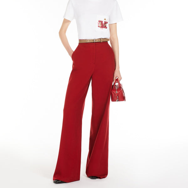 Jersey T-shirt with embroidered pocket