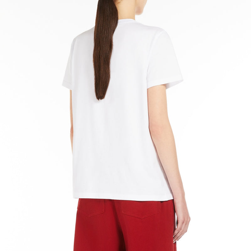 Jersey T-shirt with embroidered pocket