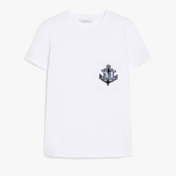 Jersey t-shirt with embroidery