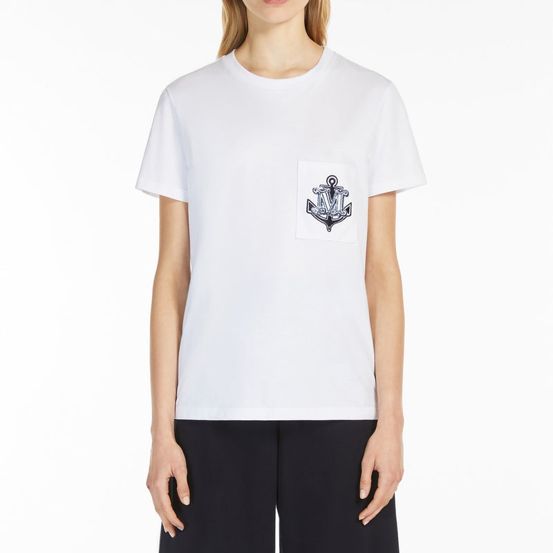 Jersey t-shirt with embroidery