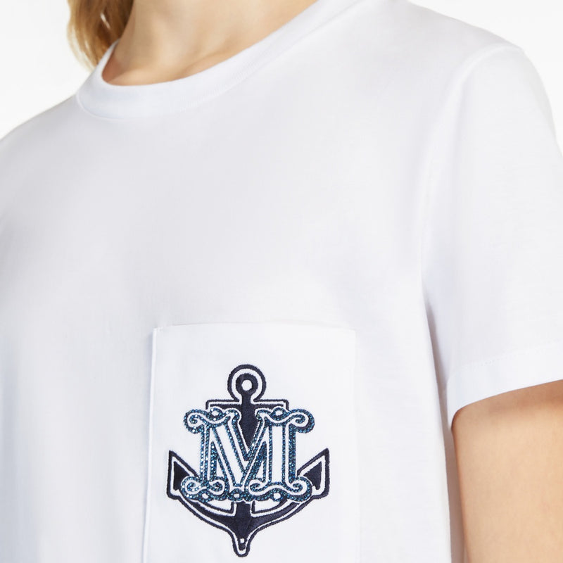 Jersey t-shirt with embroidery