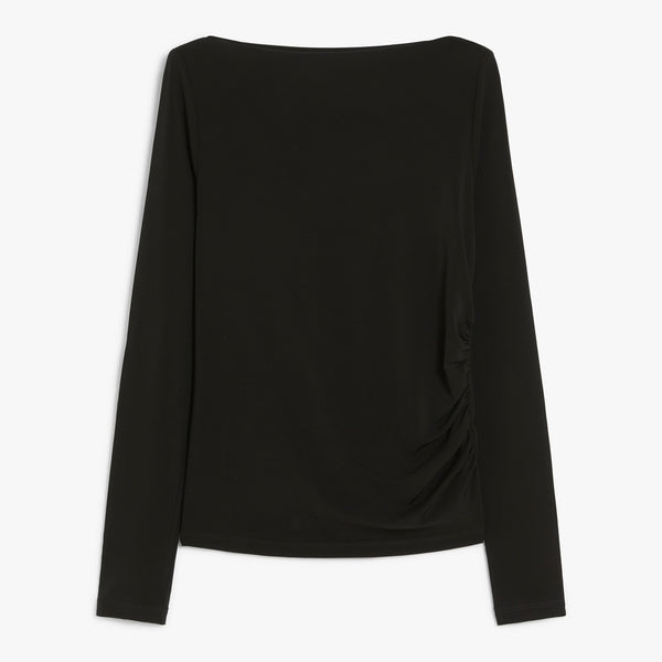 Draped jersey T-shirt