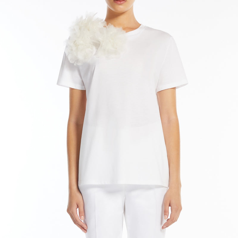 Embroidered jersey T-shirt