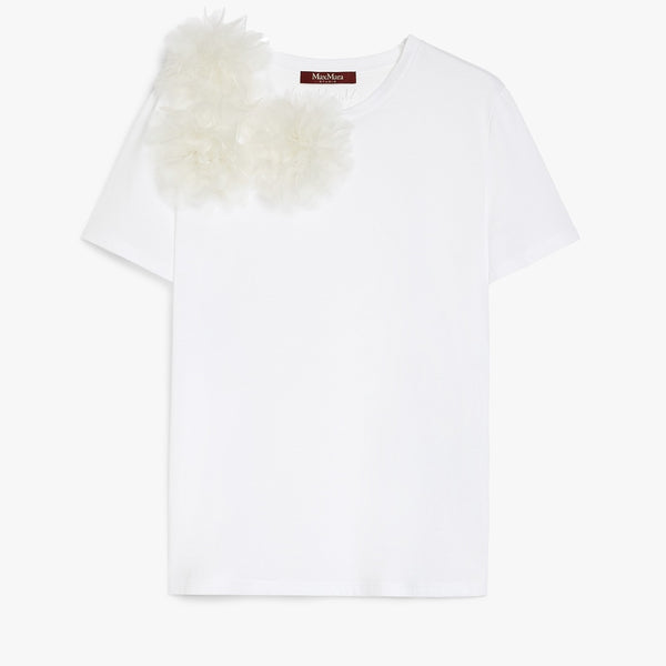 Embroidered jersey T-shirt
