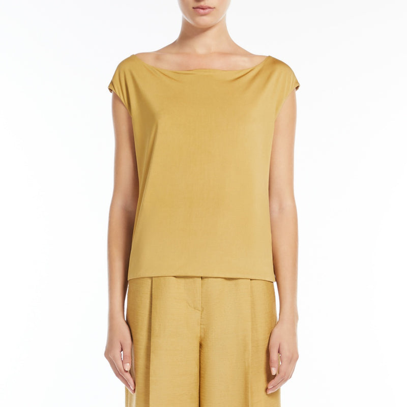 Silk jersey top