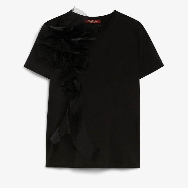 Embroidered jersey T-shirt