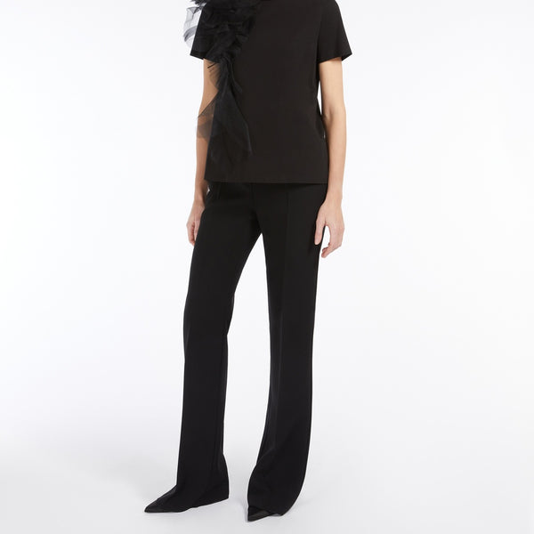 Embroidered jersey T-shirt