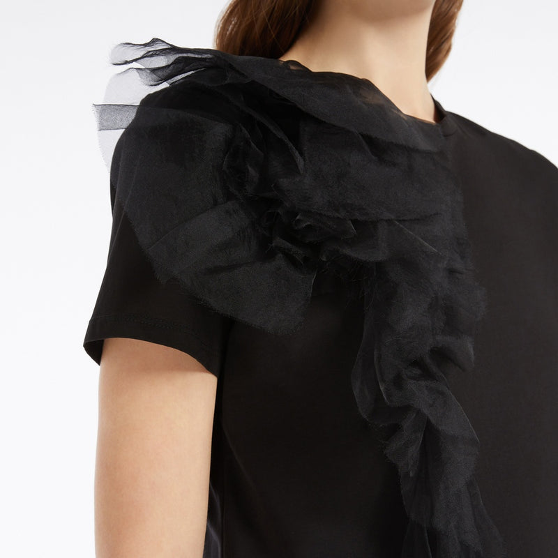 Embroidered jersey T-shirt