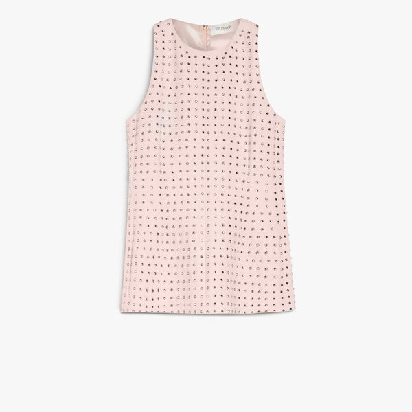 Fitted top with rhinestones - KLEPSYDRA CAPSULE