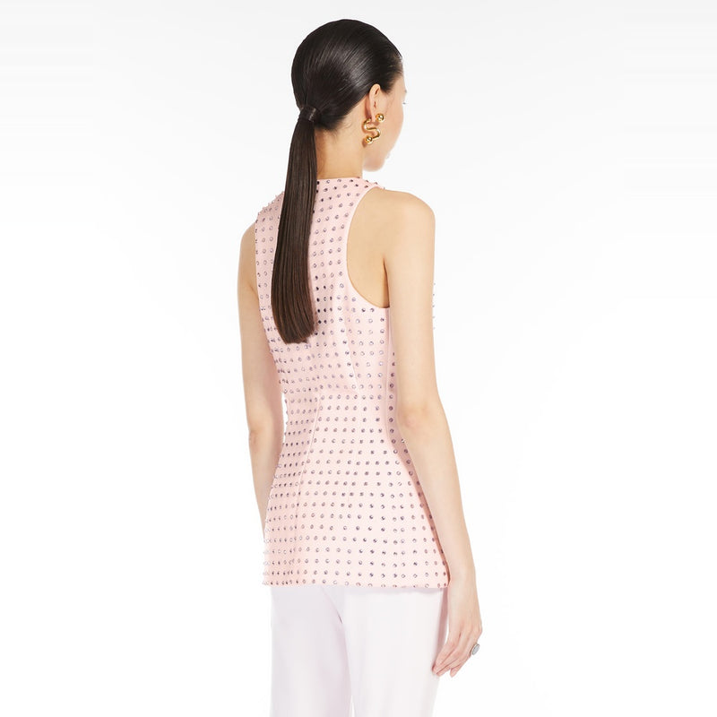Fitted top with rhinestones - KLEPSYDRA CAPSULE