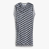 Double-layer op-art dress