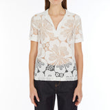 Lace polo shirt