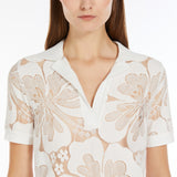 Lace polo shirt