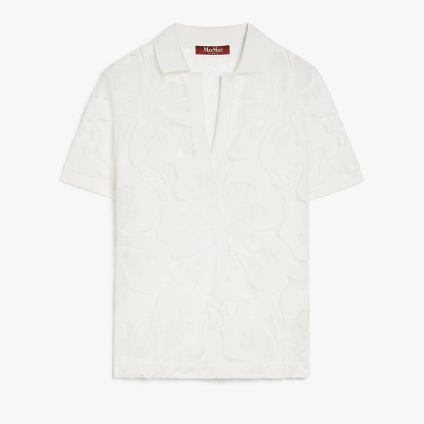 Lace polo shirt