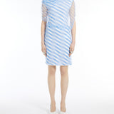 Double-layer op-art dress