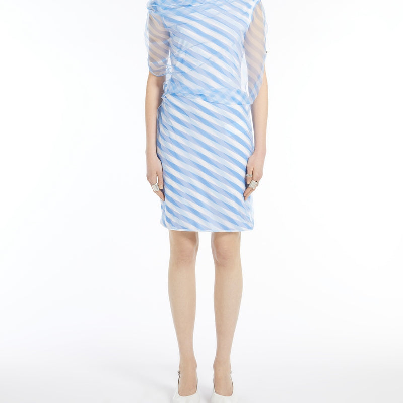 Double-layer op-art dress