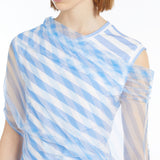 Double-layer op-art dress