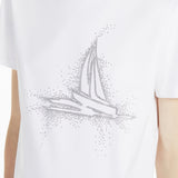 Embroidered jersey crew-neck T-shirt