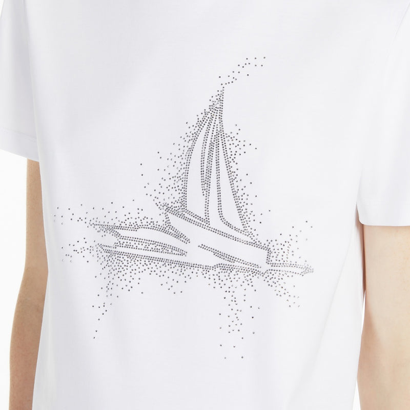 Embroidered jersey crew-neck T-shirt