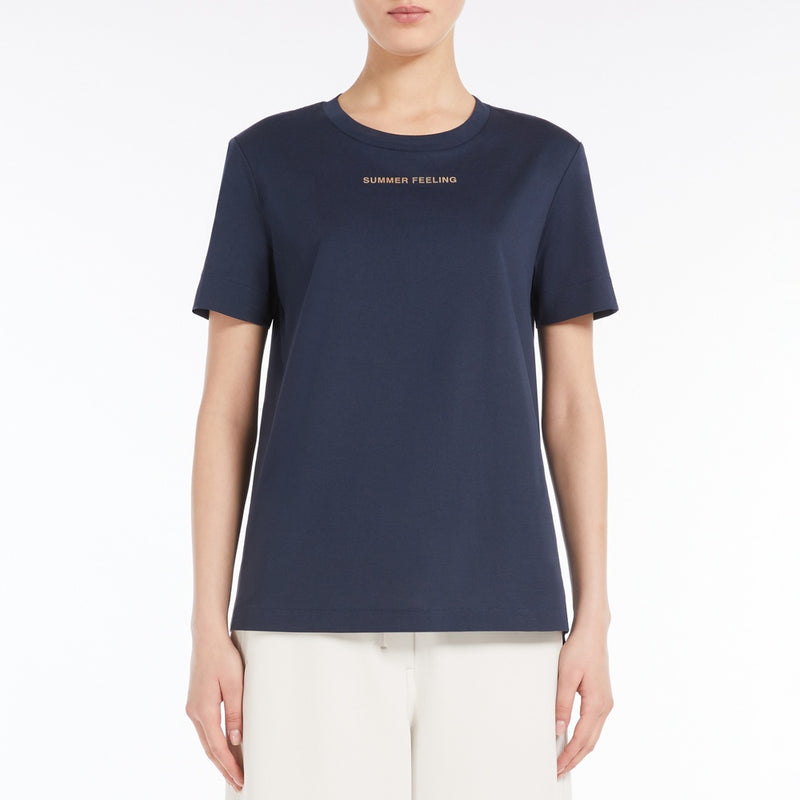 Short-sleeved jersey T-shirt