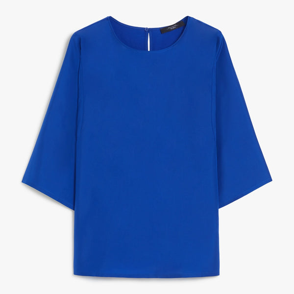 Silk and jersey blouse