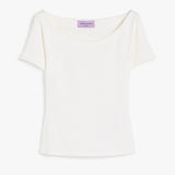 Fitted stretch jersey top