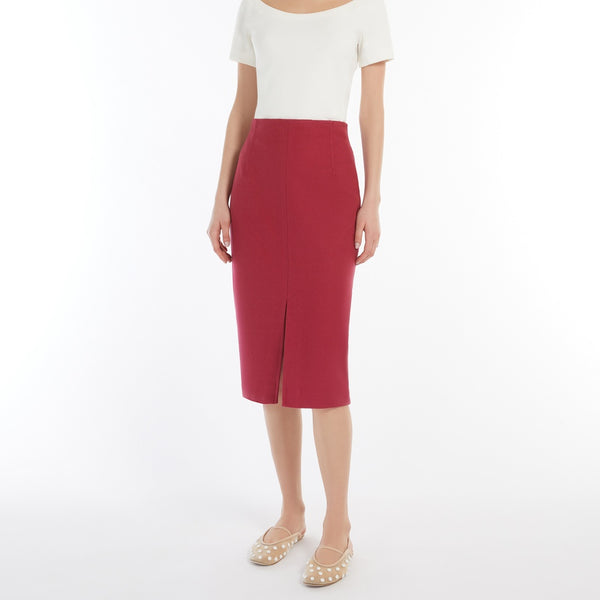 Fitted stretch jersey top