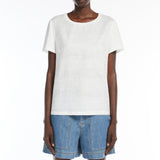Cotton and linen T-shirt